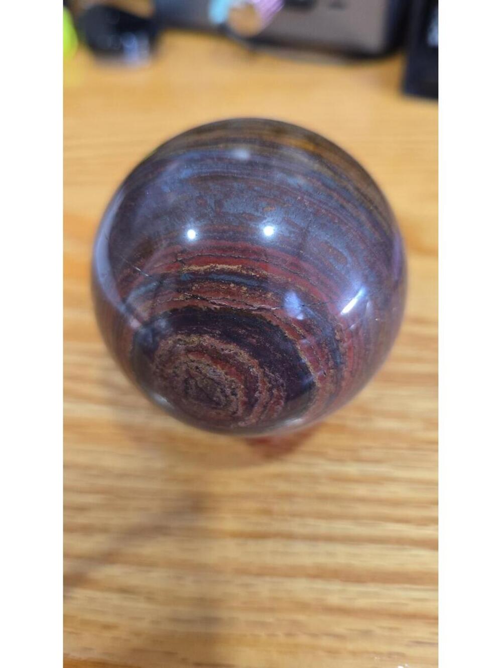 747. Iron Tigers Eye Sphere